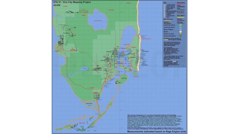 GTA 6 mapping project shows a bigger Vice City map based on leaks